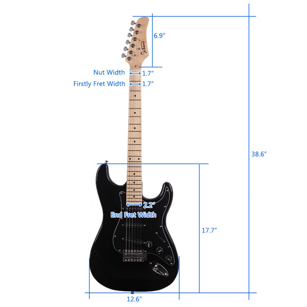 Full Size Electric Guitar with 20W Amp and Bag M3923
