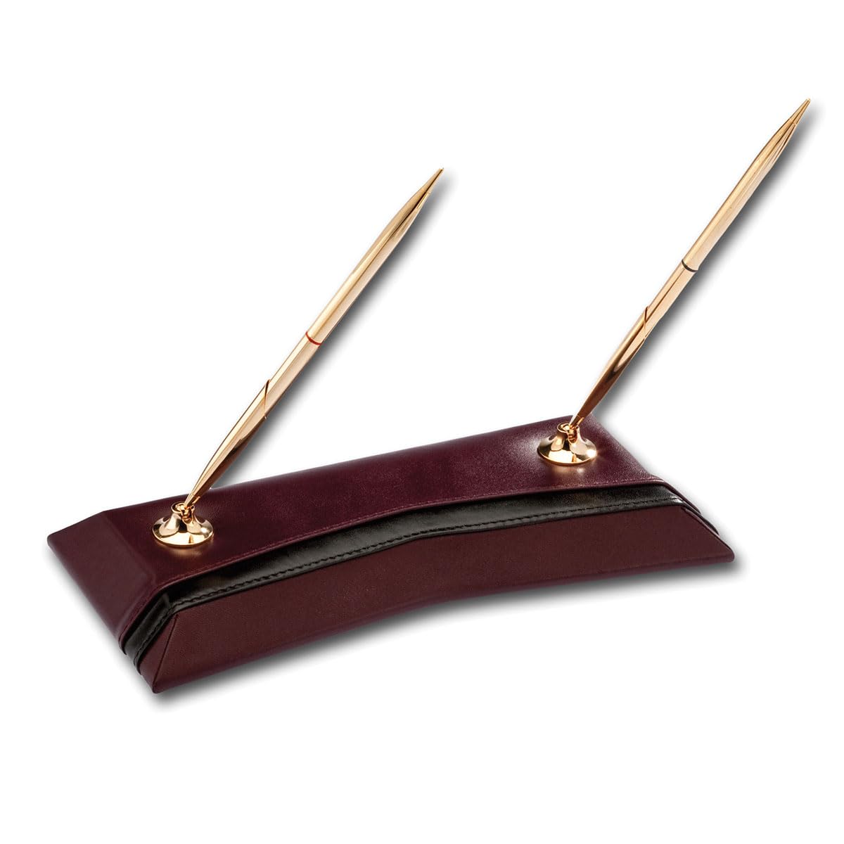 Burgundy Leather 8-Piece Desk Set Q26507