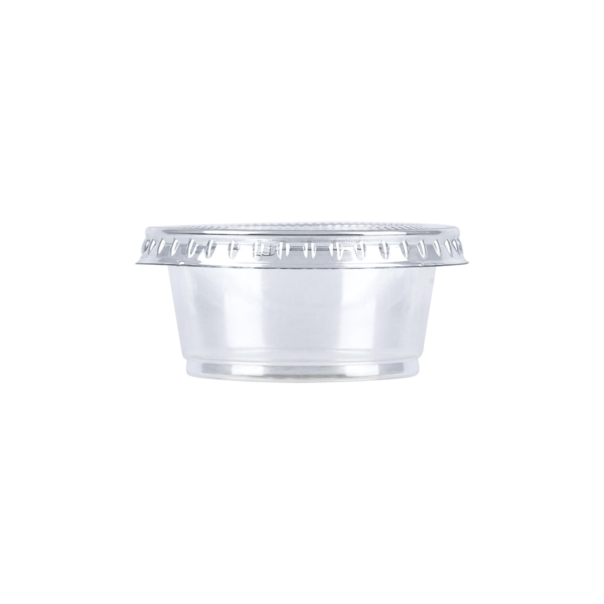 2oz 50 Count BPA Free Disposable Plastic To-Go Cups and Lids I219999