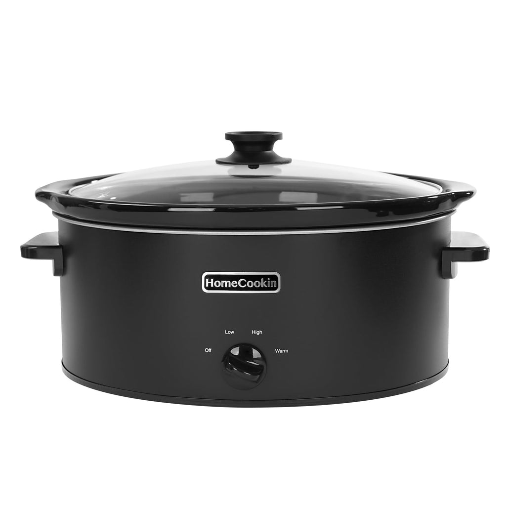 7 Quart Oval Manual Slow Cooker with 3 Cooking Settings X56614