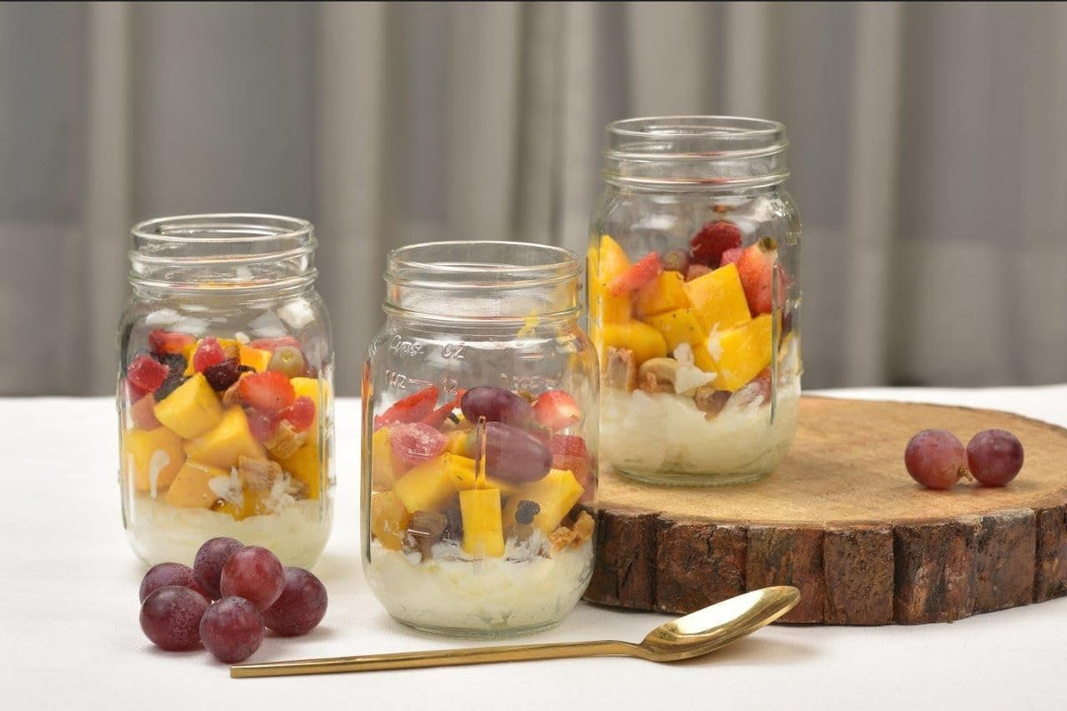16 oz Regular Mouth Mason Jars with Lids & Rings T584
