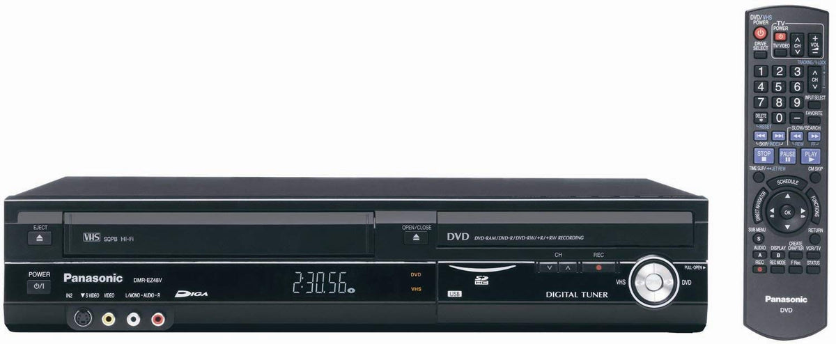 1080p Upconverting VHS DVD Recorder with Built In Tuner Y72962