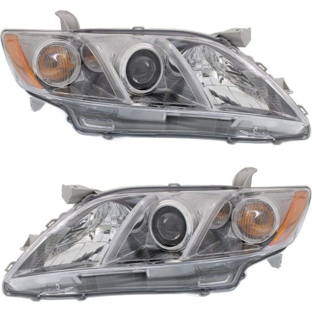 Toyota Camry Headlight Assembly Pair Driver and Passenger Side T49249
