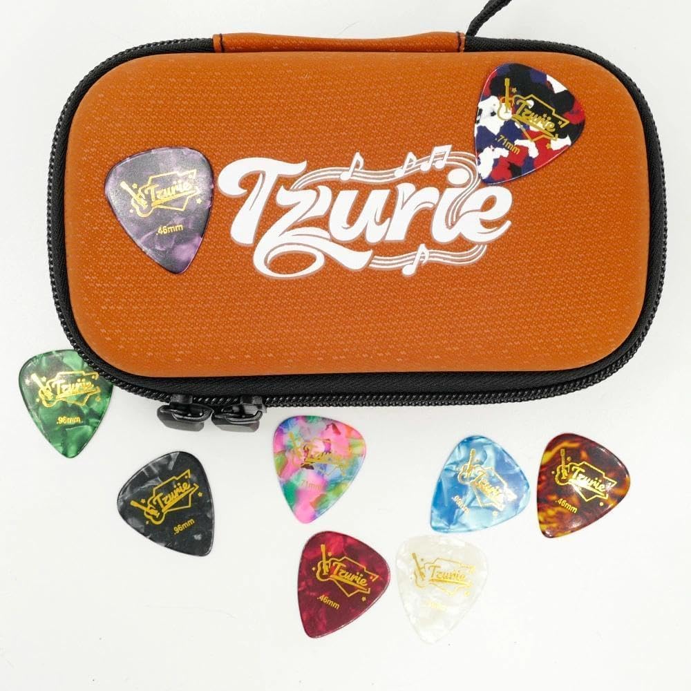 Guitar Pick Case Set with 9 Celluloid Guitar Picks P89318