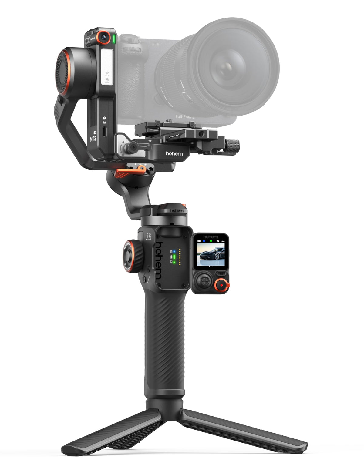 3-Axis Gimbal Stabilizer with AI Tracker and Detachable Touchscreen Control F1128