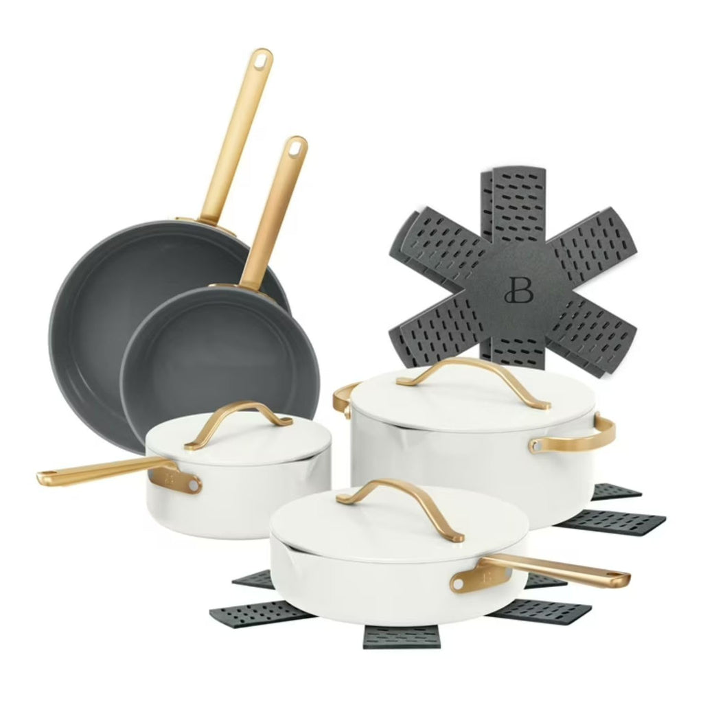 12 Pc Ceramic Non-Stick Cookware Set with Lids W55930