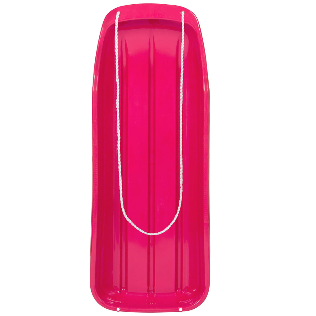 48in Kids Plastic Toboggan Snow Sled with Pull Rope E85064