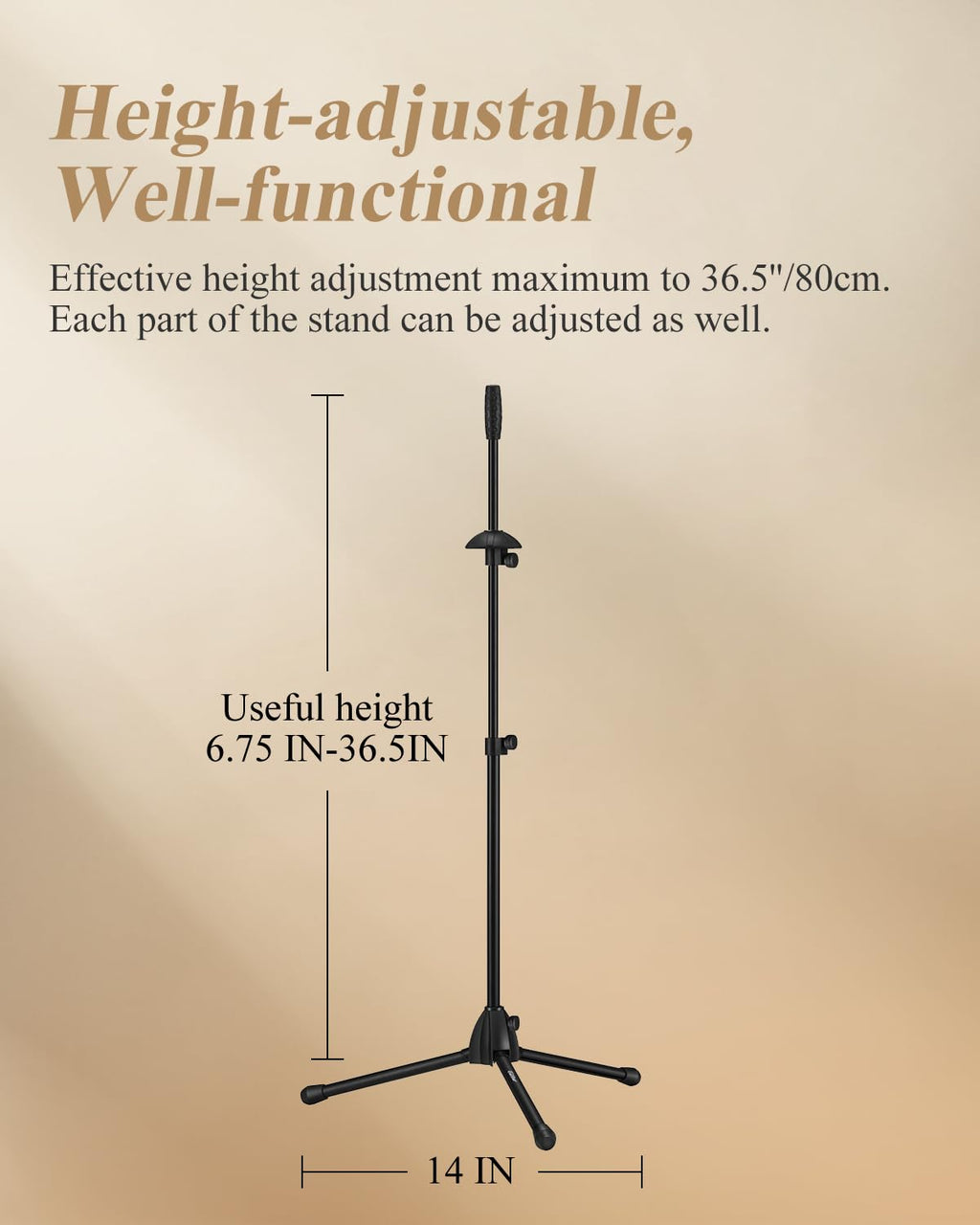 Adjustable Tenor Bass Trombone Stand with Bag Q8358