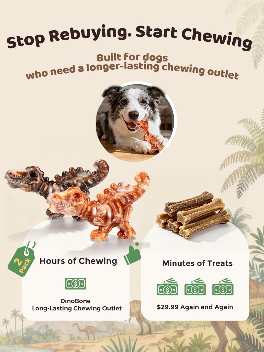 2-Pack Tough Dog Chew Toys Y78420