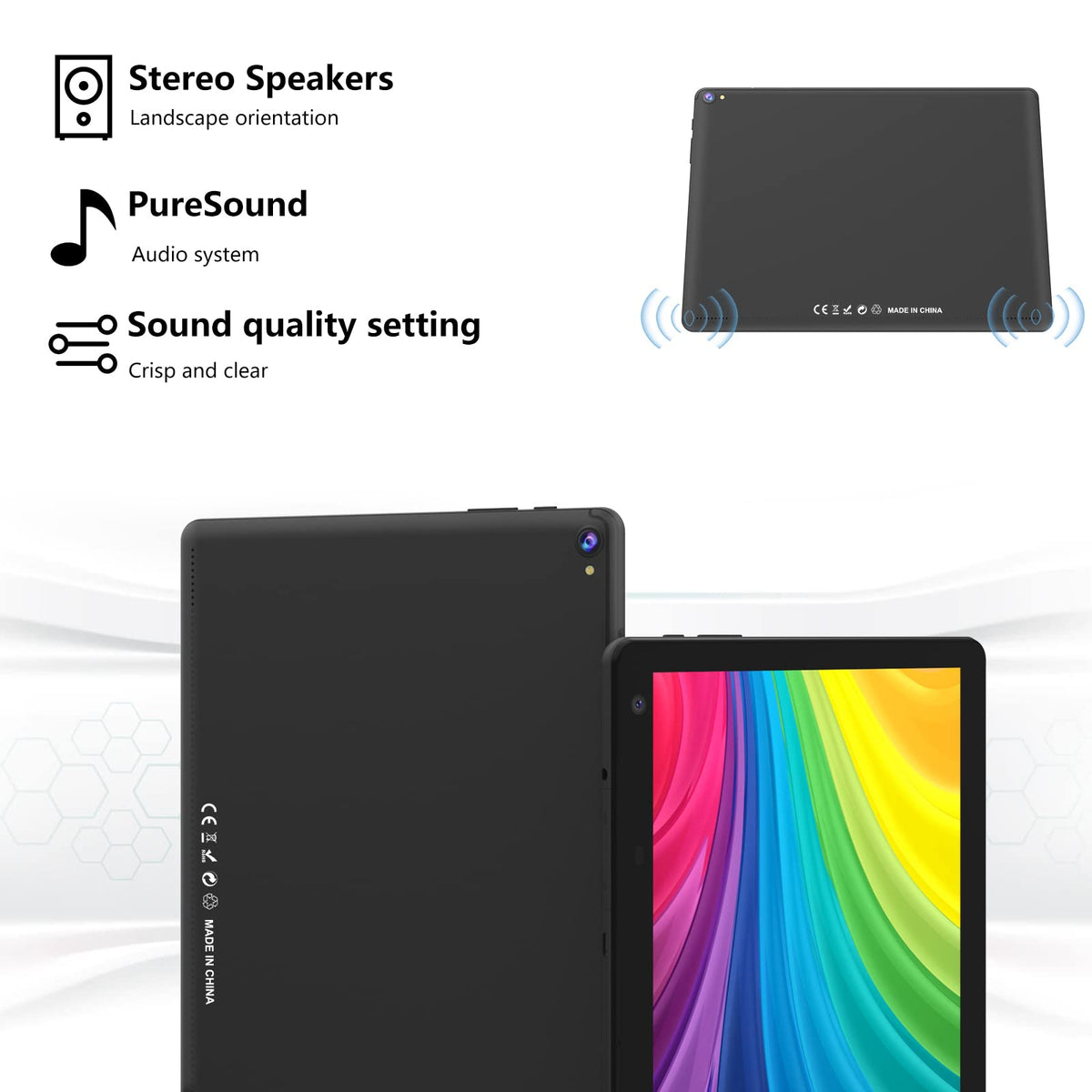 Android Tablet 10 inch 6GB RAM 32GB ROM Quad-core H9765
