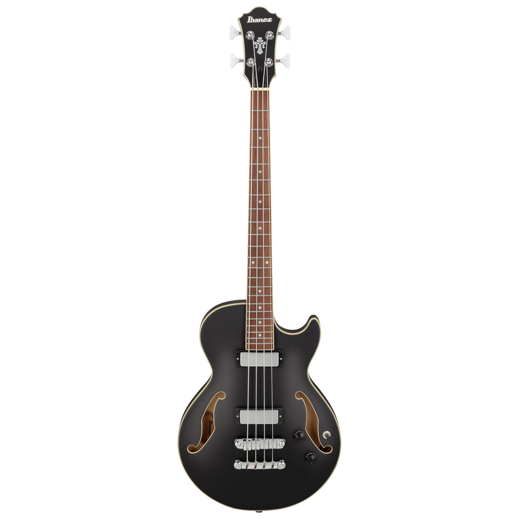 Black Flat Semi-hollow Bass Guitar Y399