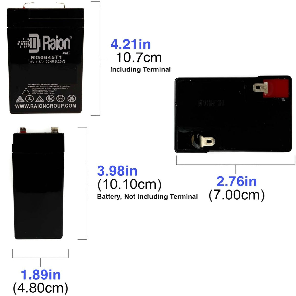 6V 4.5Ah Replacement SLA Battery 6 Pack H8721