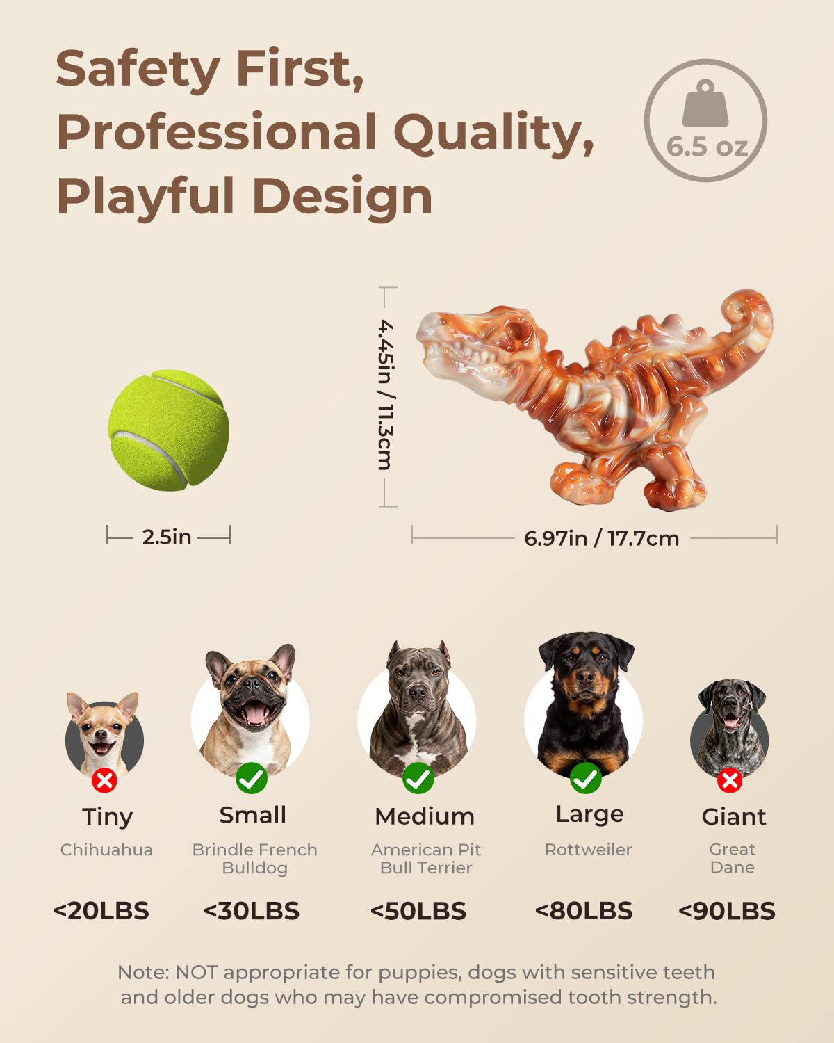 2-Pack Tough Dog Chew Toys Y78420