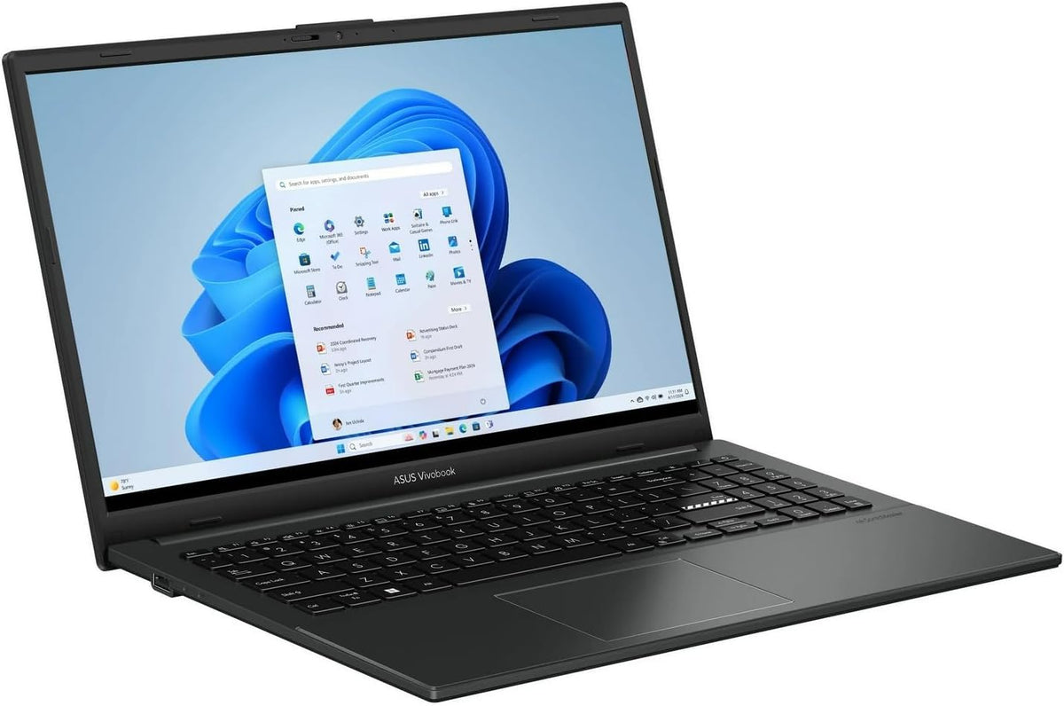 15.6" FHD Laptop Intel i3 8GB RAM 128GB Storage Windows 11 Black Q896877