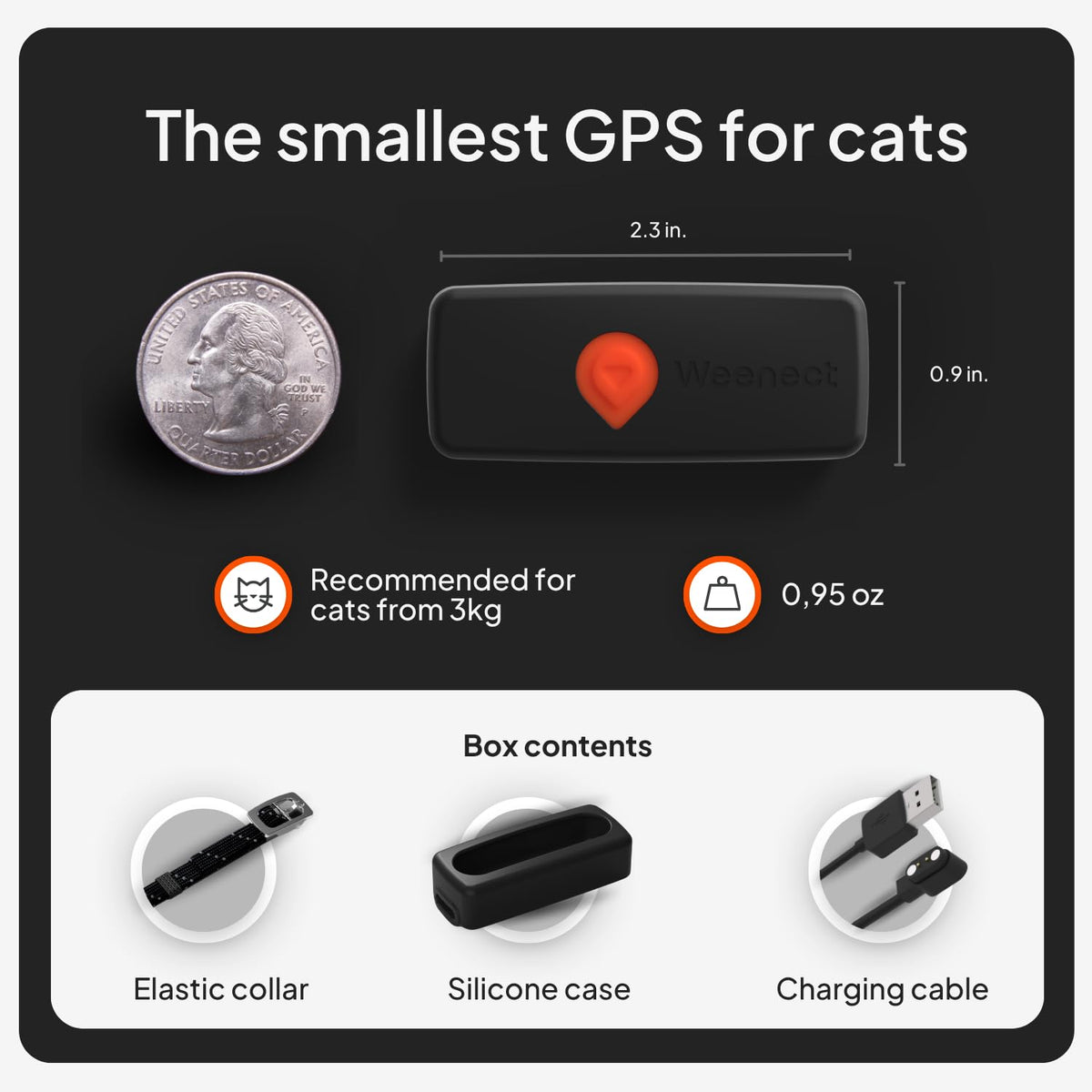 Mini GPS Cat Collar Z560