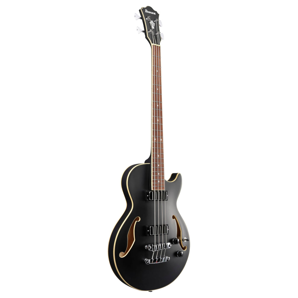 Black Flat Semi-hollow Bass Guitar Y399