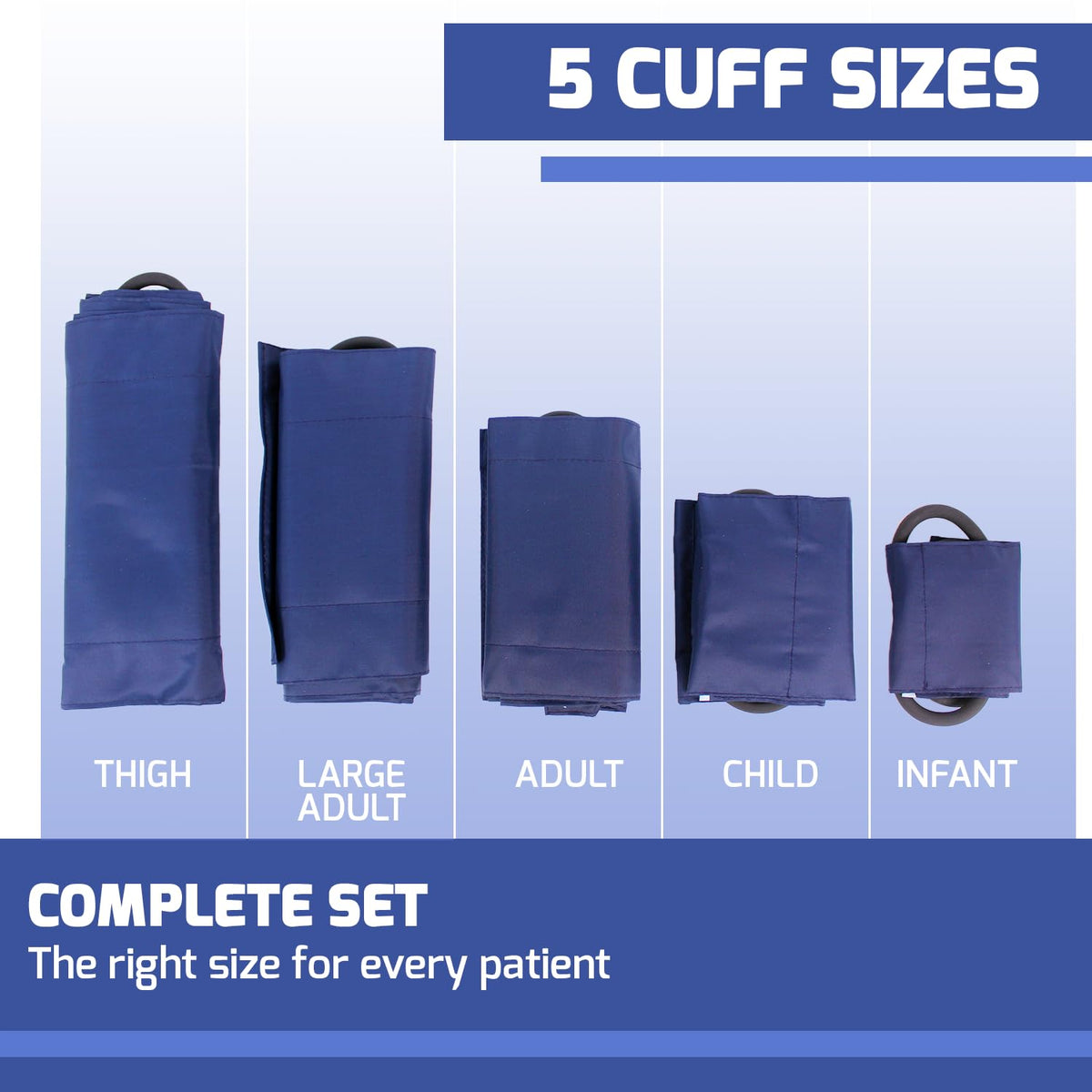 Manual Blood Pressure Monitor Set with 5 Cuffs S605887