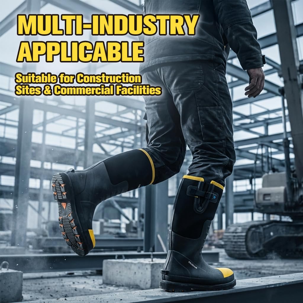 Steel Toe Waterproof Rubber Work Boots A32009