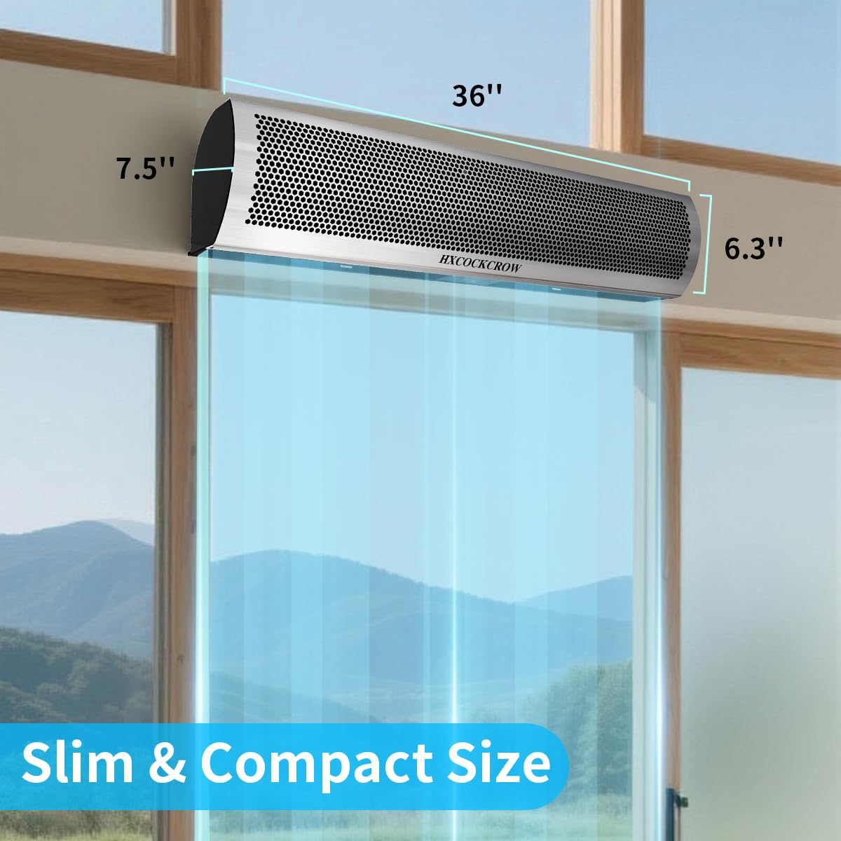 36 Inch Stainless Steel Air Curtain Door Fan K91092