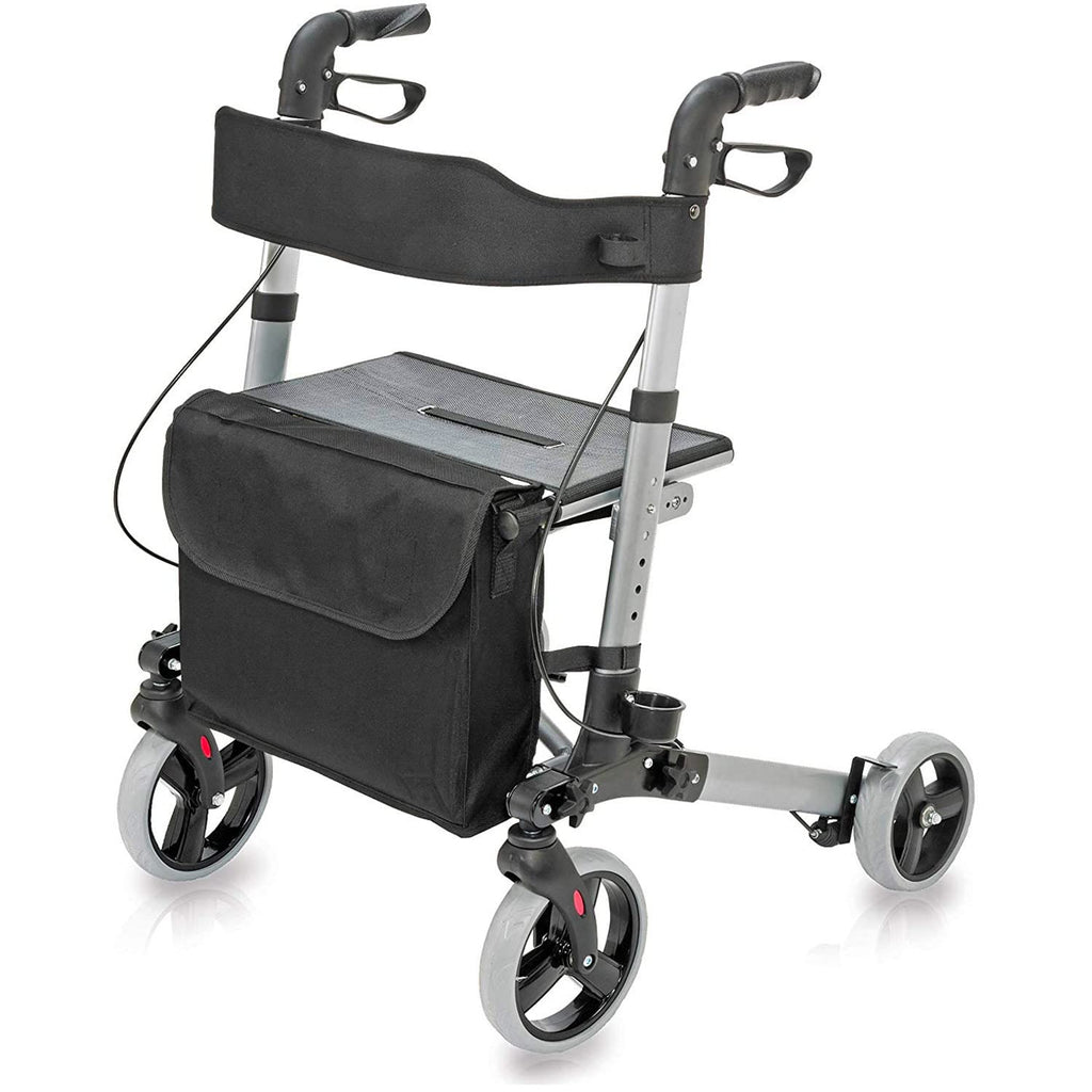 Adjustable Rollator with Seat and Backrest F695