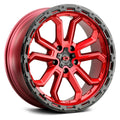 20x9 5x150 +12mm Red Wheel Rim H4419