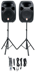 Dual 12" Powered PA Speaker Package J56946