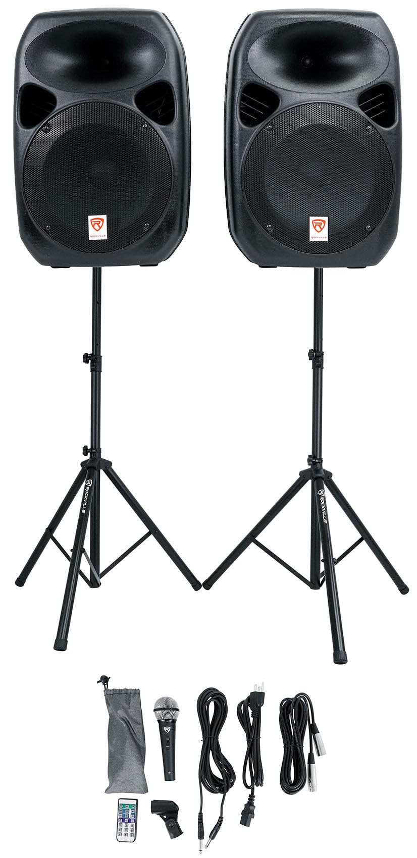Dual 12" Powered PA Speaker Package J56946