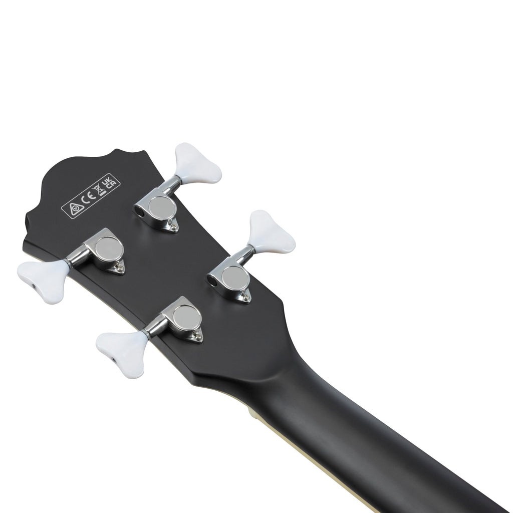 Black Flat Semi-hollow Bass Guitar Y399