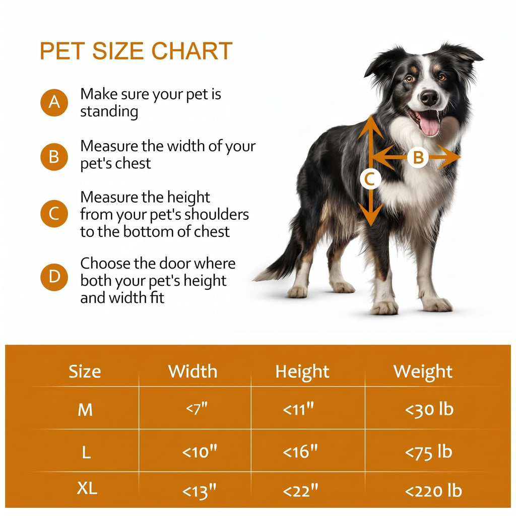 Adjustable Height Sliding Glass Door Dog Door F320771