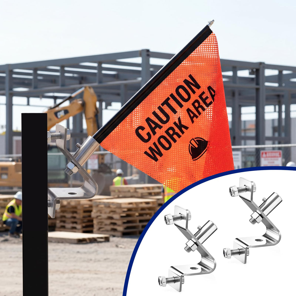 Flag Mounting Bracket 4 Inch 2 Sets I452