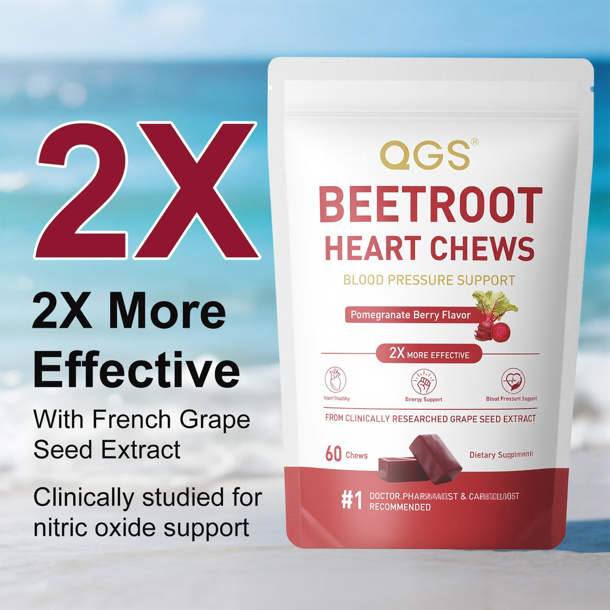 Beet Root Powder Energy Supplement, 60 Count Z496557