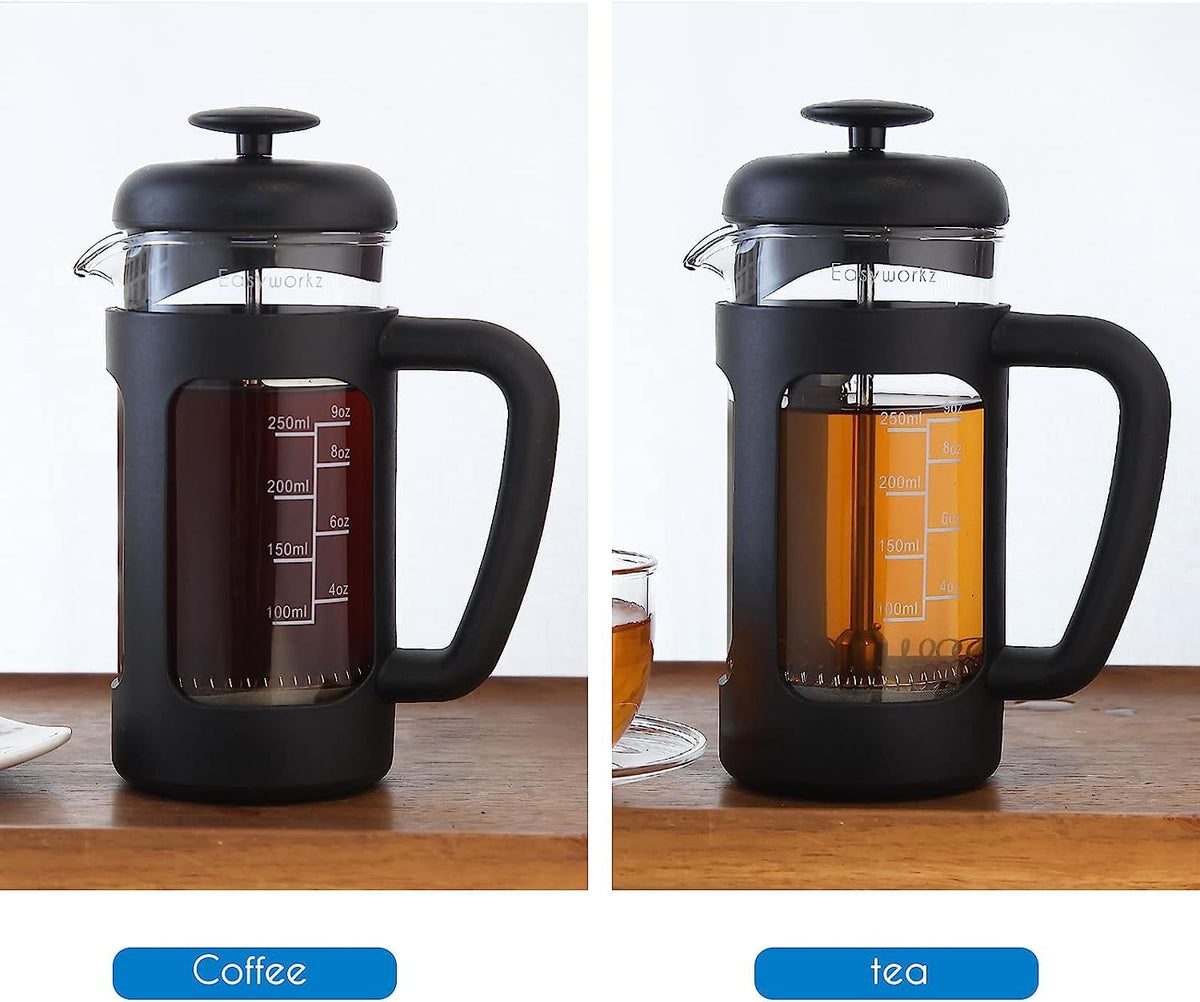 12 oz French Press Coffee Tea Maker with 10g Measuring Spoon G424116
