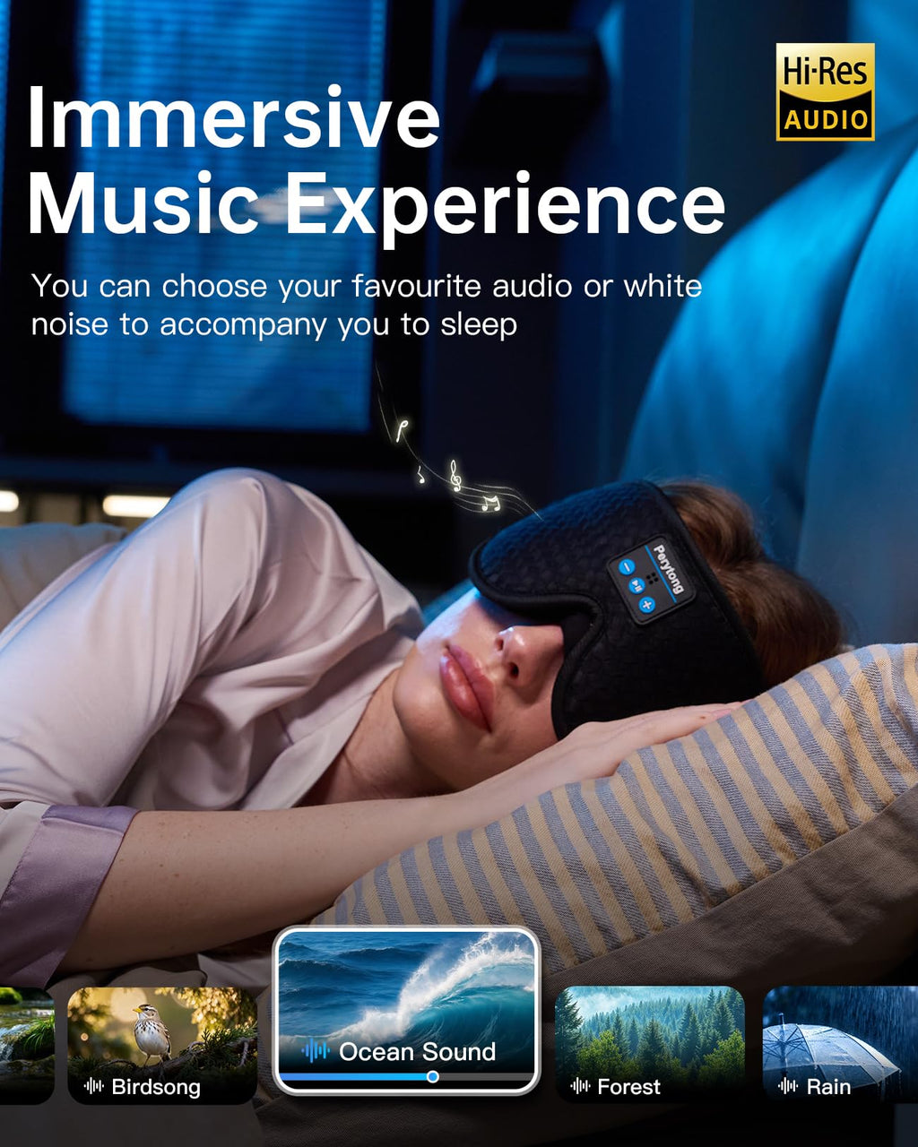 2-Pack Bluetooth Sleep Mask with Headphones U441172