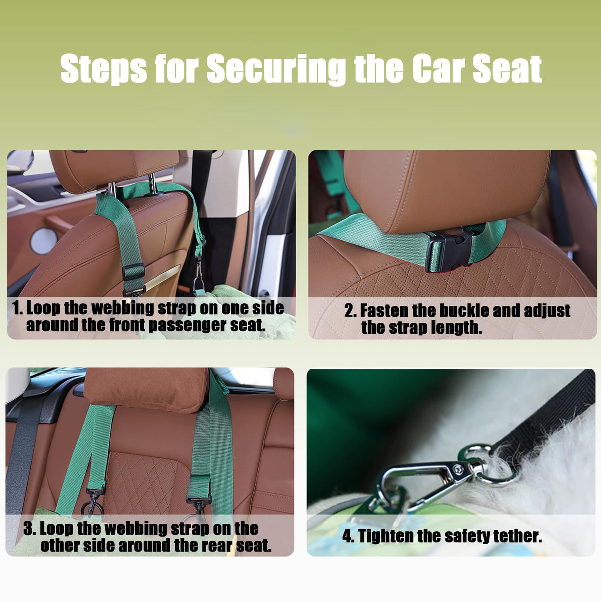 2-in-1 Elevated Dog Car Seat K4797