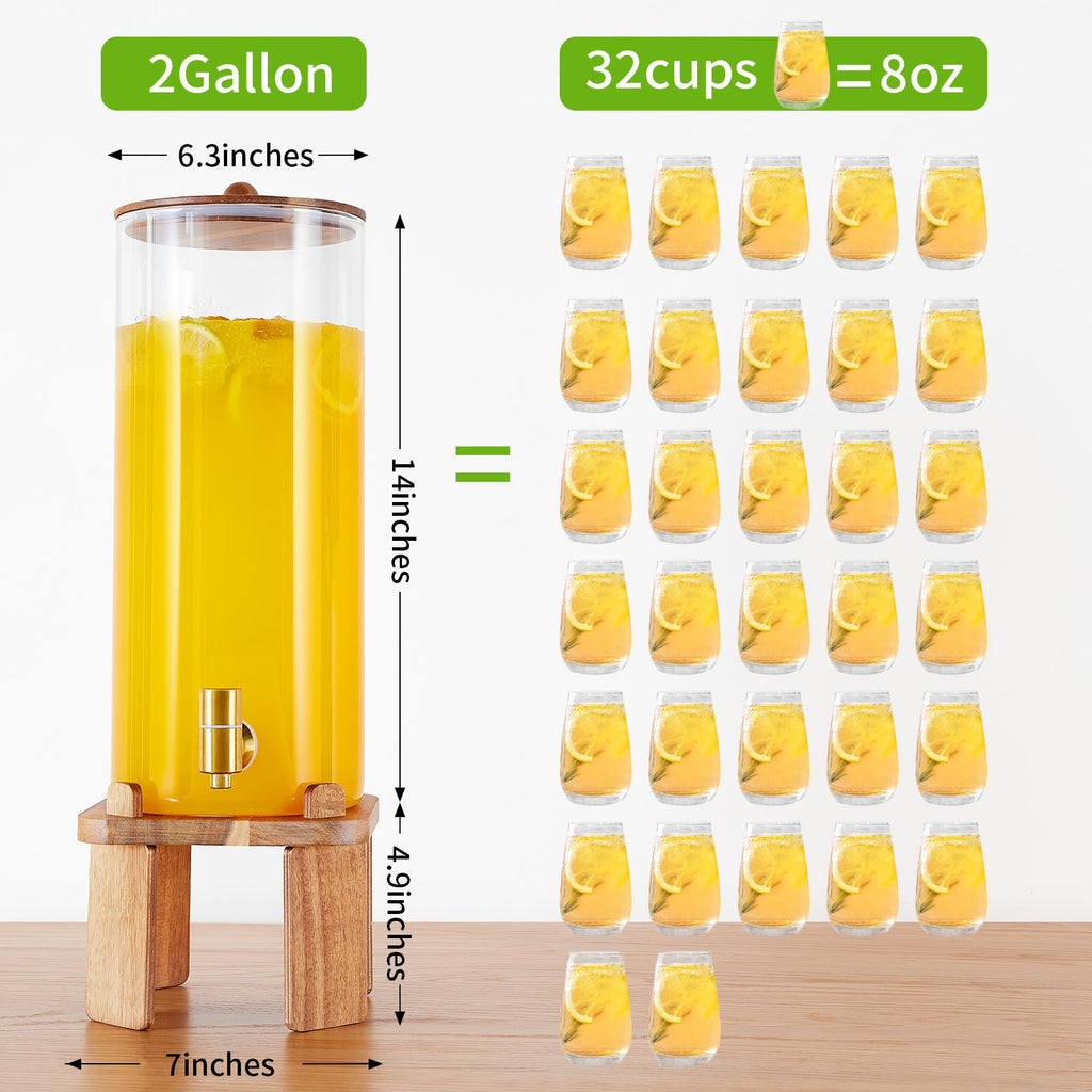 2 Gallon Drink Dispenser with Stand W608414