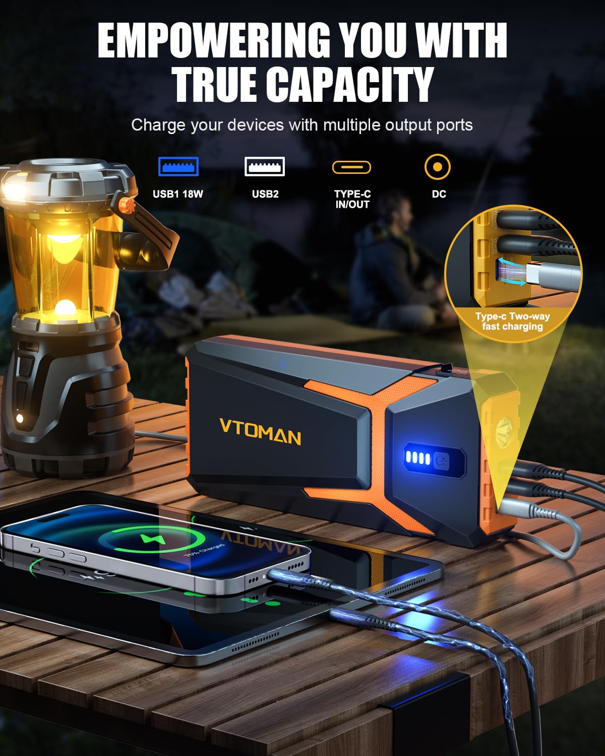 Portable 12V Lithium Jump Starter W1108