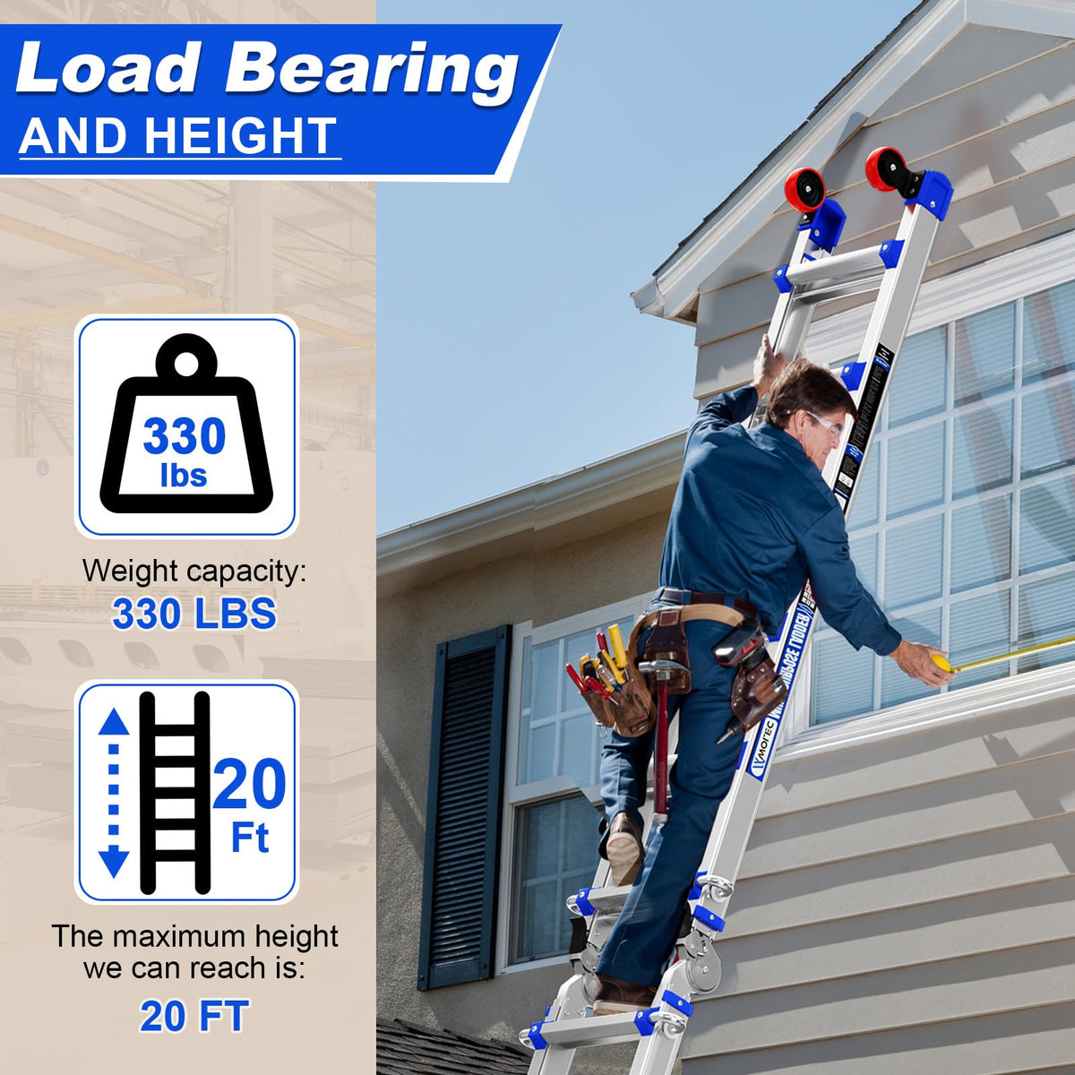 20FT Multi-Position Telescoping Ladder Z137020