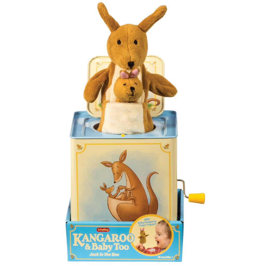Jack in Box Kangaroo Pop-Up Music Toy with Finger Puppet S5010