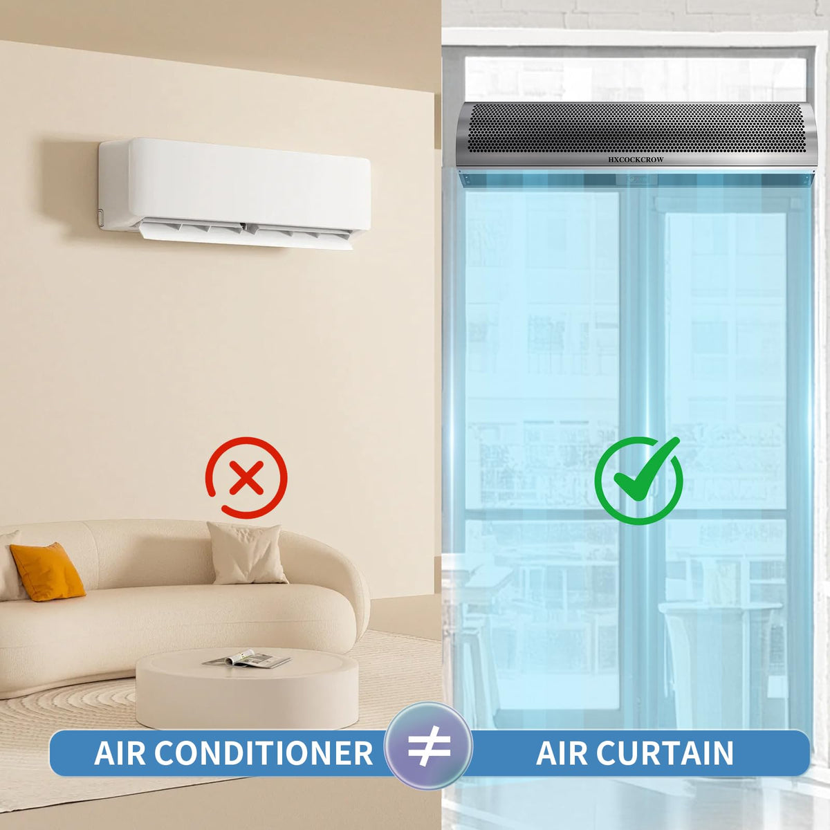 36 Inch Stainless Steel Air Curtain Door Fan K91092