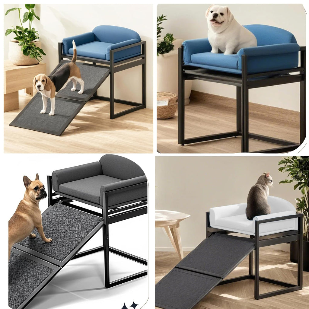Extra Wide Non Slip Dog Stairs with Wheels C7262