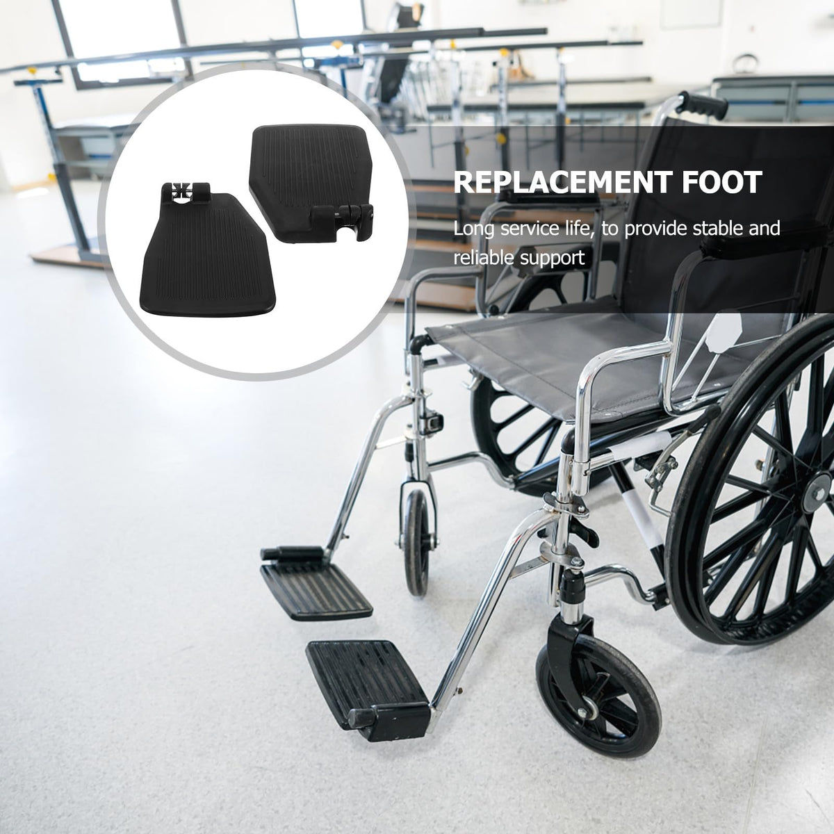 Heavy Duty Plastic Wheelchair Footrests Z526