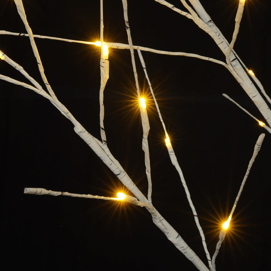 White Birch Tree Set with 246 LED Lights W454325