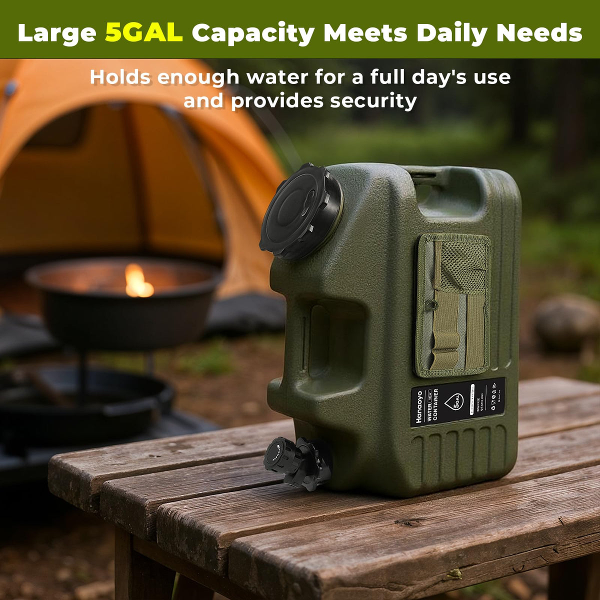 5 Gallon BPA Free Water Container with Spigot C354