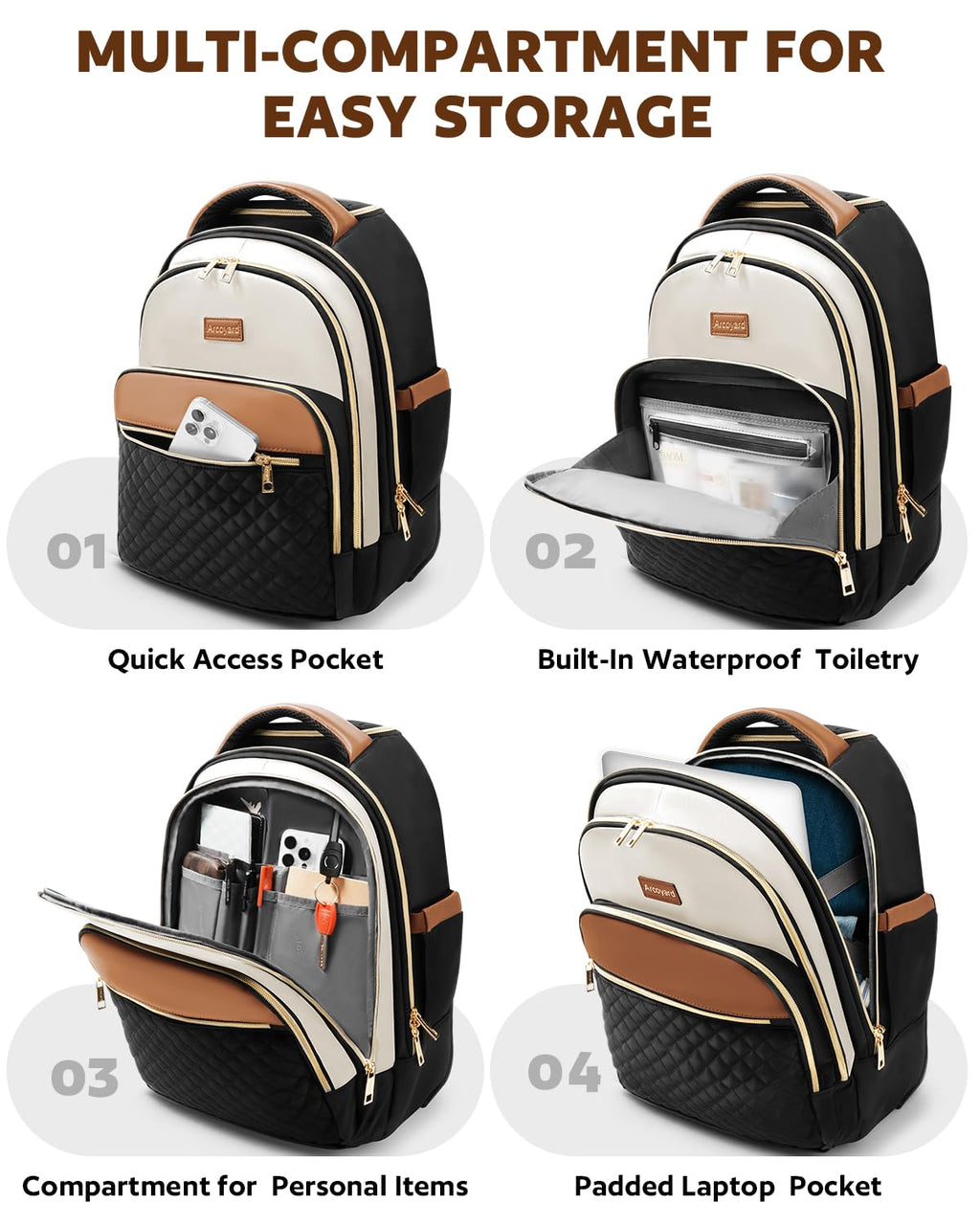 Small Lightweight Water Resistant Rolling Backpack P225