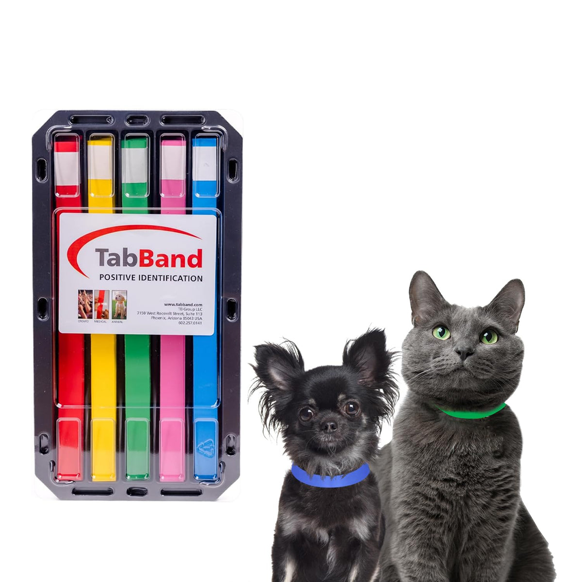 10 Inch 500 Count Waterproof Writable Pet ID Collars W377