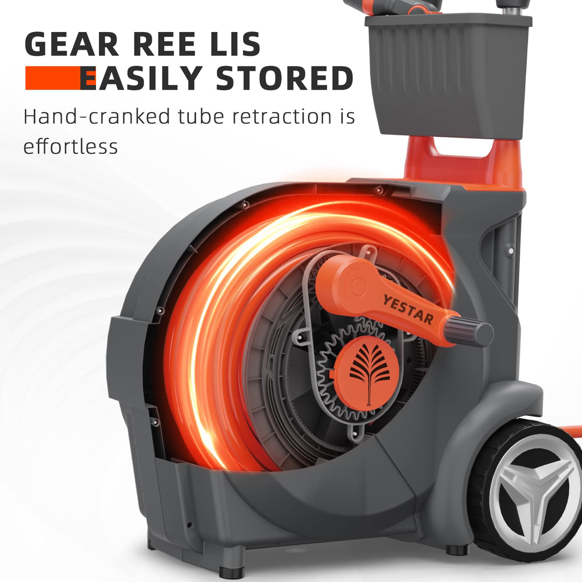 Hand-Crank Garden Hose Reel 5/8" x 100ft R486869