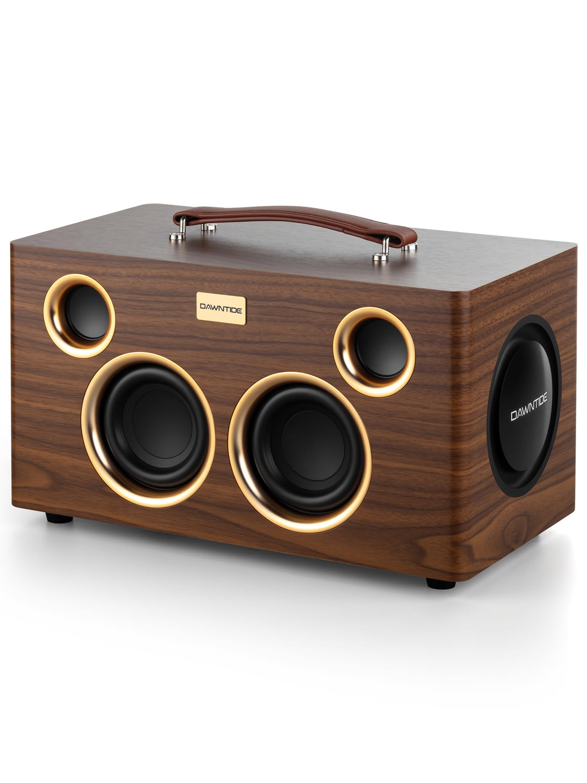Portable Bluetooth Speaker 240W Peak Power Wooden Audio System M51841