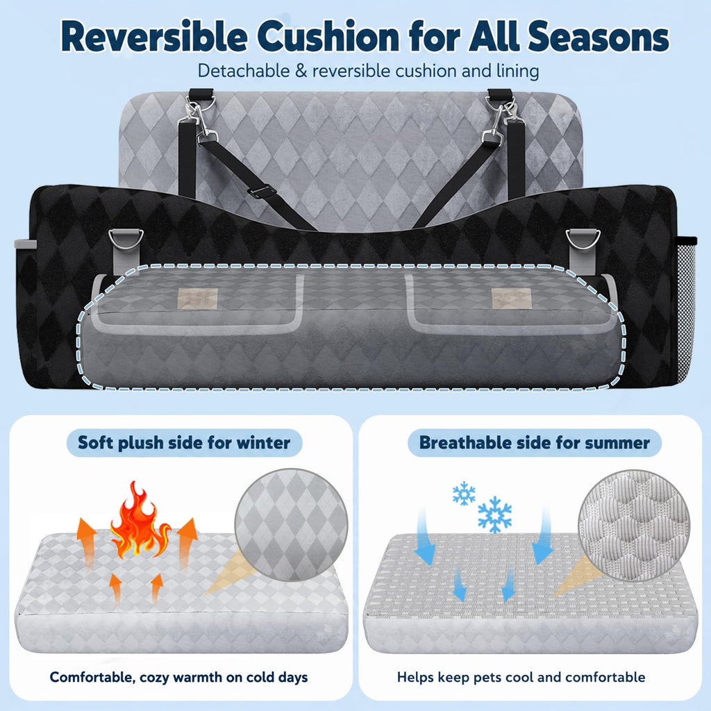Medium & Large Dog Car Seat with Memory Foam Cushion N444420