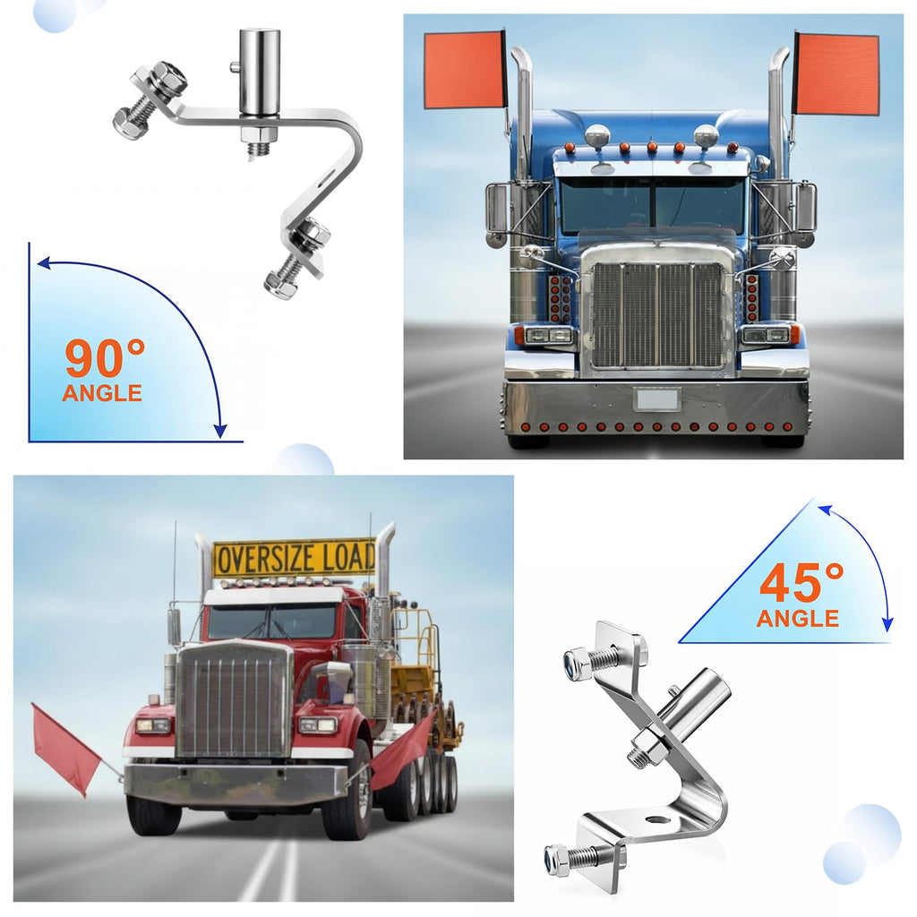 Flag Mounting Bracket 4 Inch 2 Sets I452