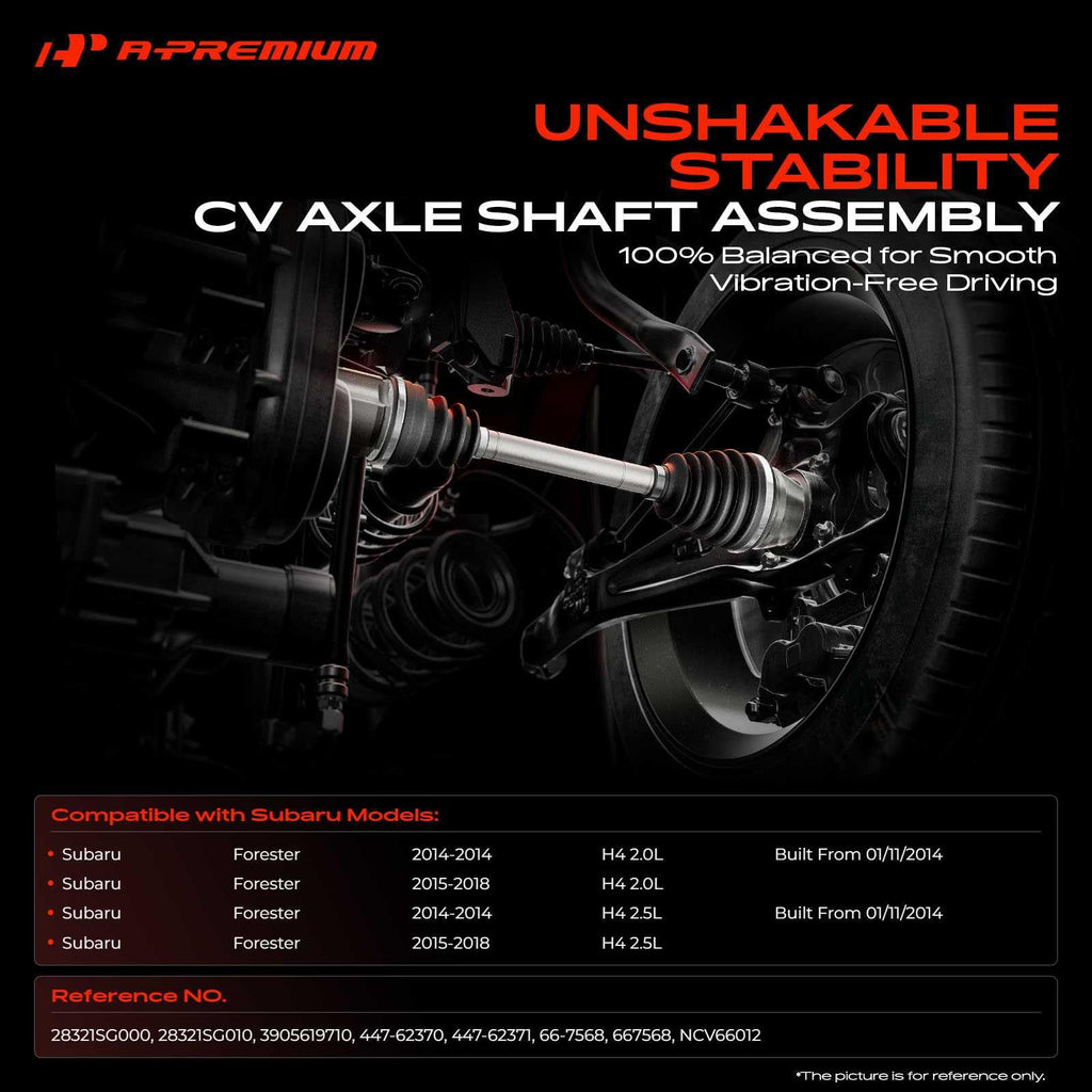 Front CV Axle Shaft Assembly P2066